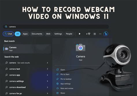 How to record webcam video on Windows 11